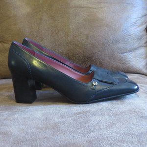 Etienne Aigner Block Heel Square Toe Pumps 9